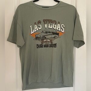 Green Las Vegas Graphic T-Shirt